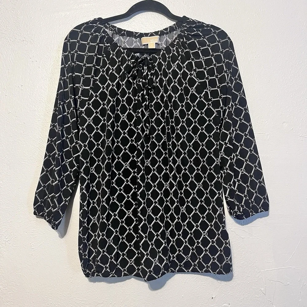 Michael Kors Women's Long Sleeve Pullover Blouse Size S